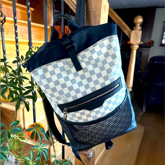 🦁 Louis Vuitton LV Damier Azur Backpack - Picture 15 of 16